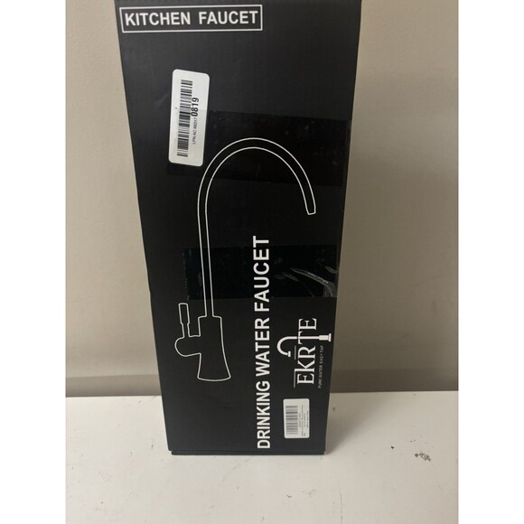 EKRTE Drinking Water Faucet Kitchen Bar Sink Matte Black and Champagne Gold - Picture 15 of 16